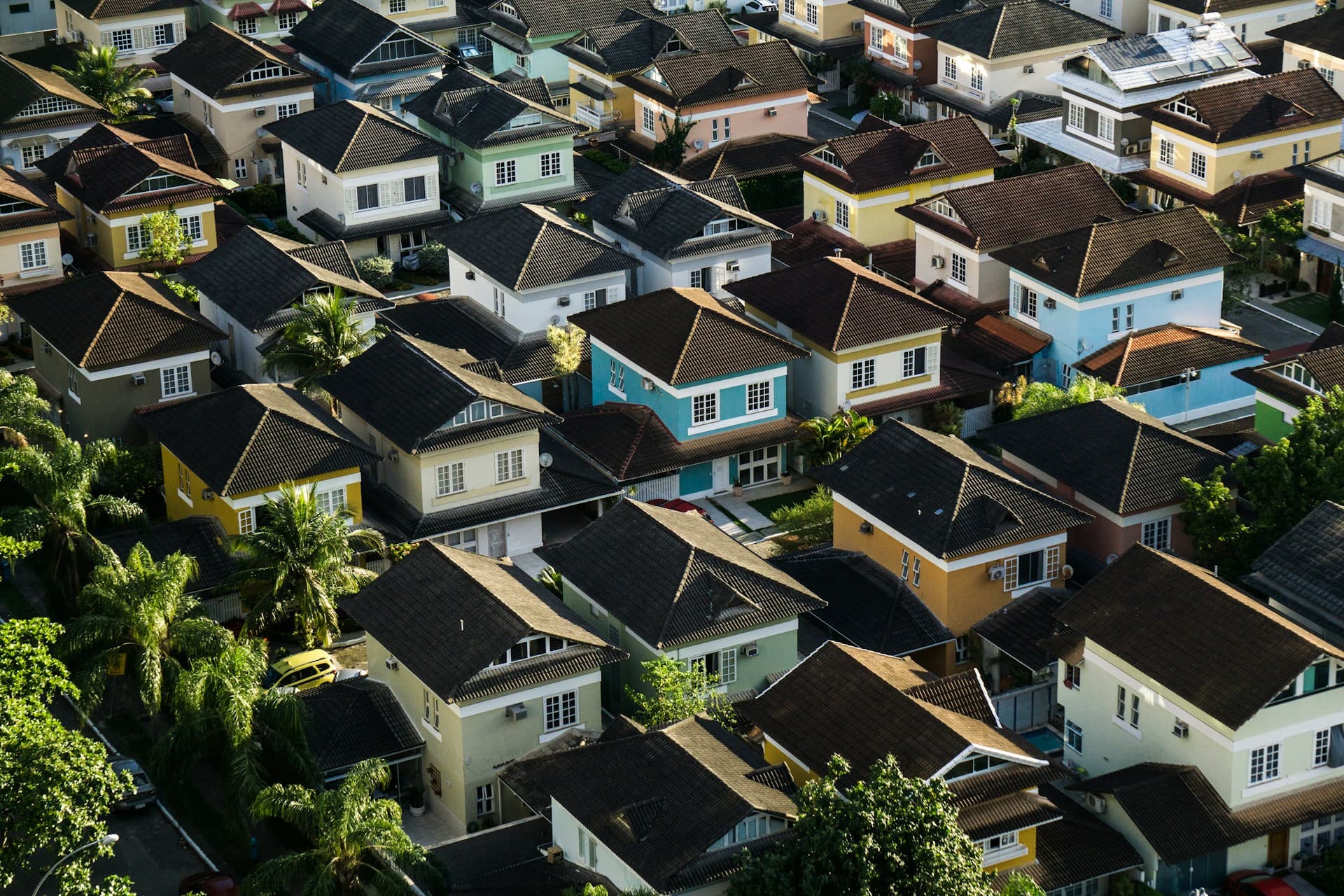 Aerial view of an Abuja residential estate